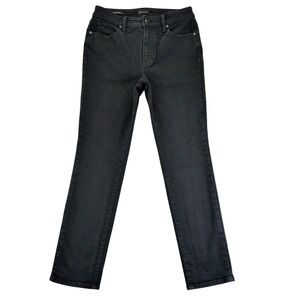 Talbots Womens Black Straight Leg‎ Jeans Size 6P Petite Classic